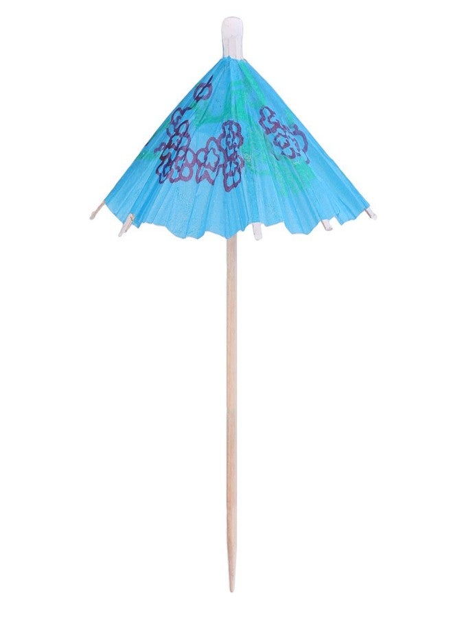 53 Arts Classic 10 Pieces Colorful Tropical Hawaiian Umbrella Decoration - Image 2